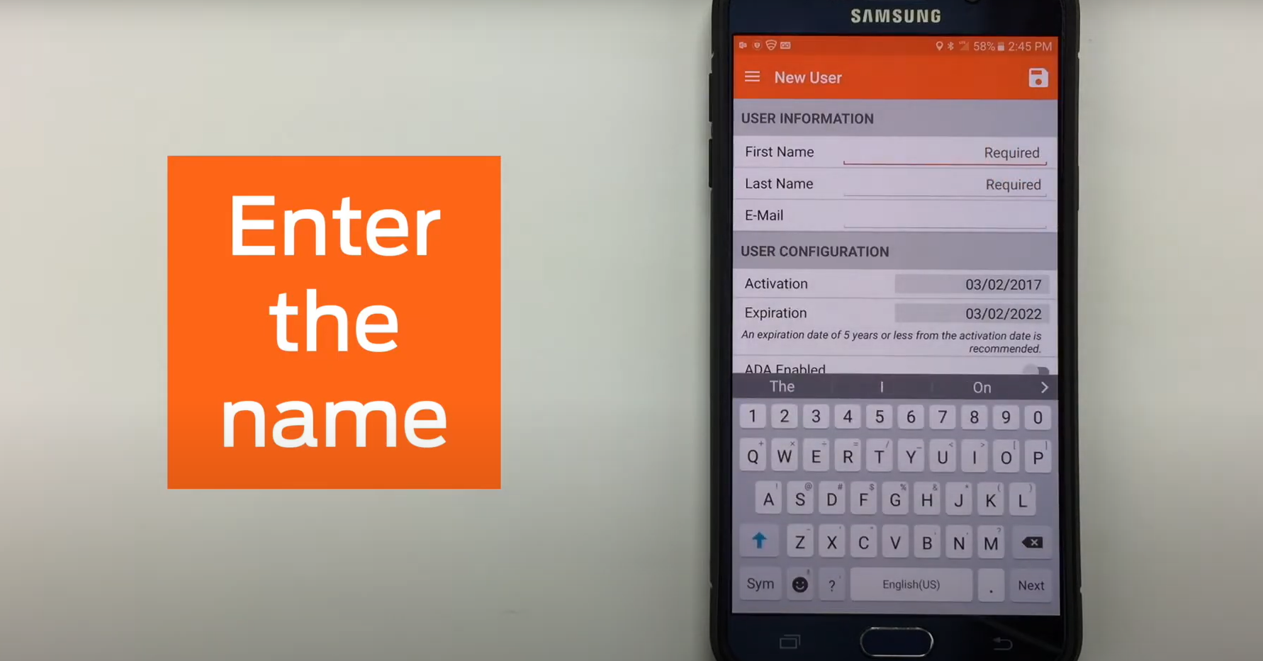 orange play video button